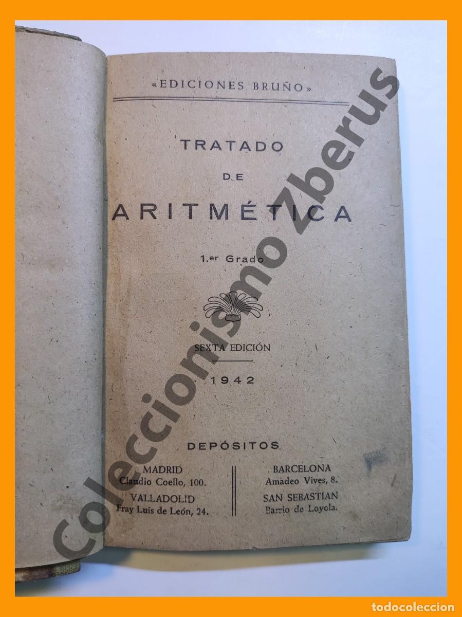 Libros de segunda mano de ciencias: Tratado de Aritmetica. Primer Grado - Foto 2