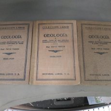 Libri di seconda mano: GEOLOGÍA. TRES VOLÚMENES - PROF. FRITZ FRECH. EDITORIAL LABOR