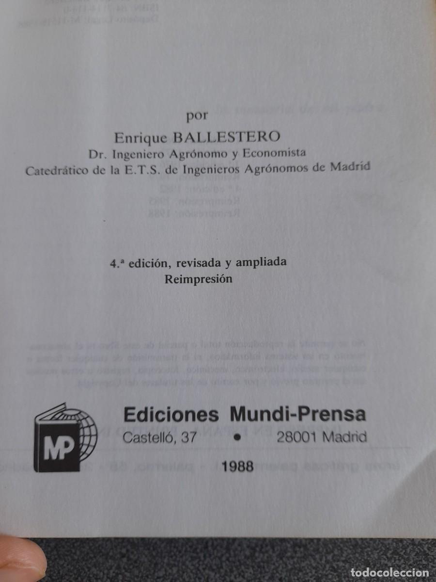 Libros de segunda mano de ciencias: Libro contabilidad agraria Enrique Ballestero - Foto 3