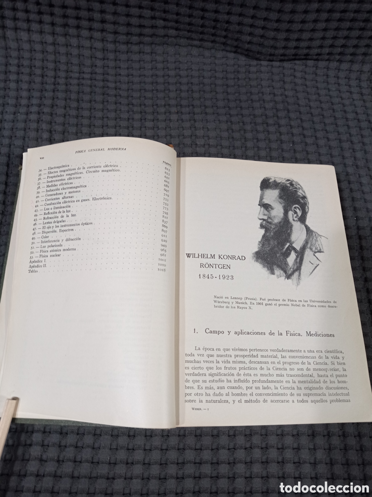 Libros de segunda mano de ciencias: F&iacute;sica general moderna (Robert Weber) A&ntilde;o 1953 - Foto 7