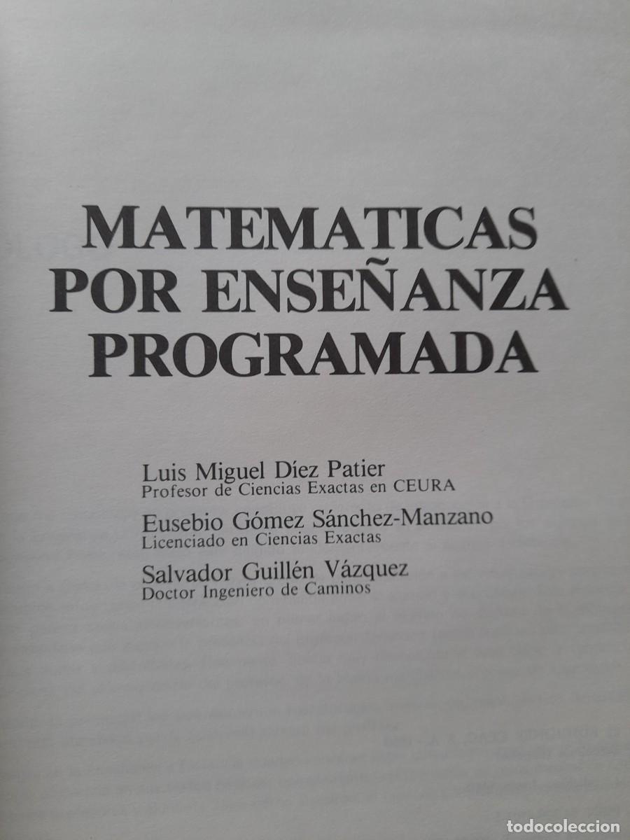 Libros de segunda mano de ciencias: Libro Matem&aacute;ticas por ense&ntilde;anza programada Ceac - Foto 2