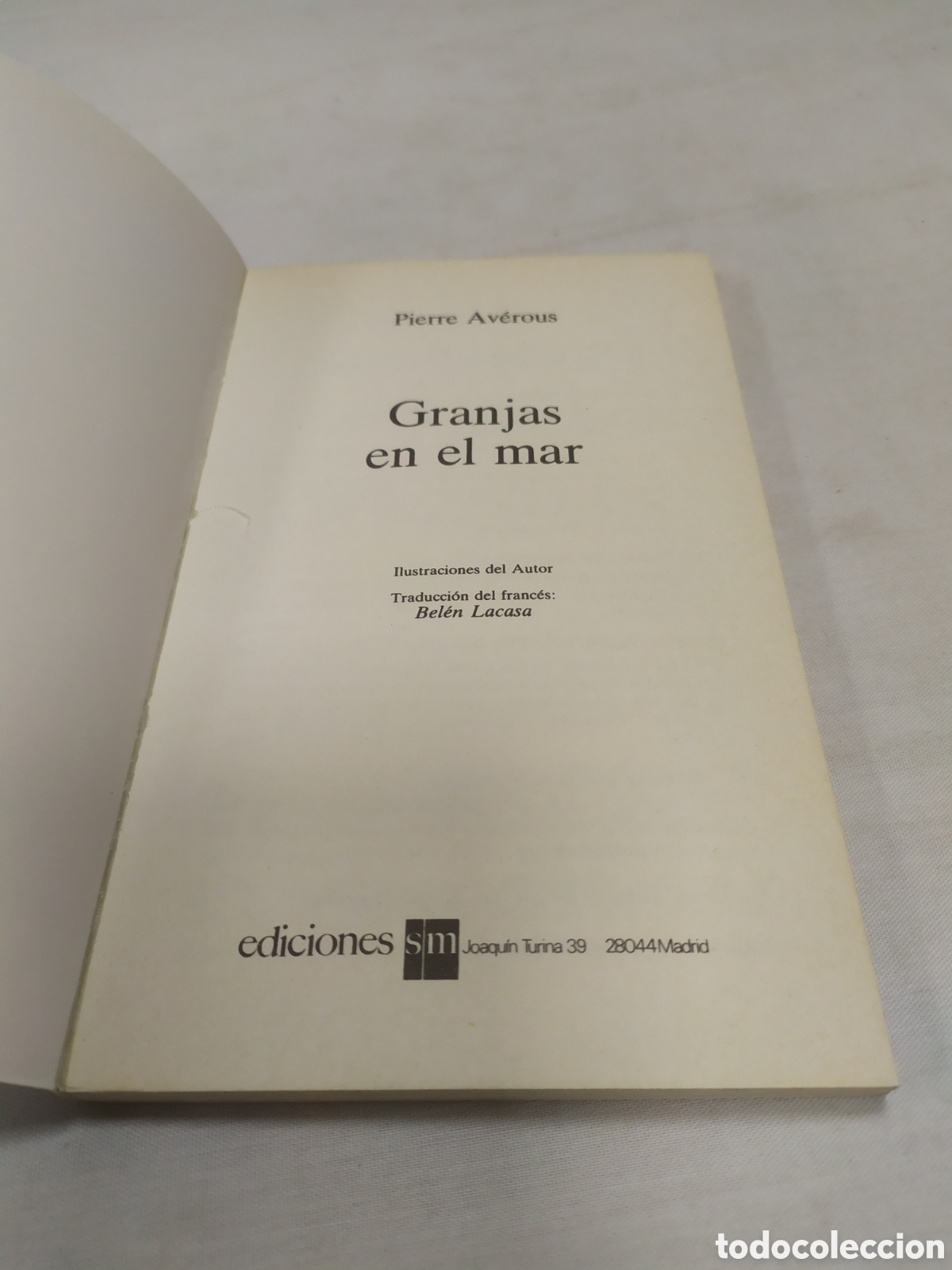Libros de segunda mano: Granjas en el mar. Pierre Av&eacute;rous, editorial SM - Foto 3