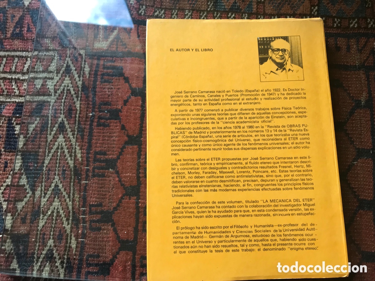 Libros de segunda mano de ciencias: La mec&aacute;nica del &eacute;ter. Jos&eacute; Serrano Camarasa. Dif&iacute;cil - Foto 3