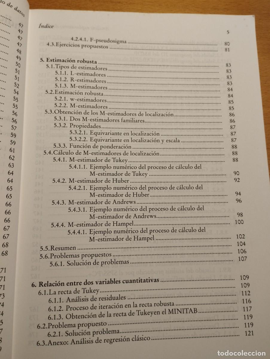 Libros de segunda mano de ciencias: EL AN&Aacute;LISIS EXPLORATORIO DE DATOS (ALFONSO PALMER POL) - Foto 6