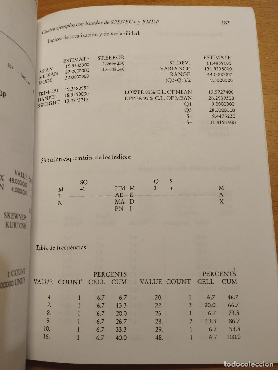 Libros de segunda mano de ciencias: EL AN&Aacute;LISIS EXPLORATORIO DE DATOS (ALFONSO PALMER POL) - Foto 10