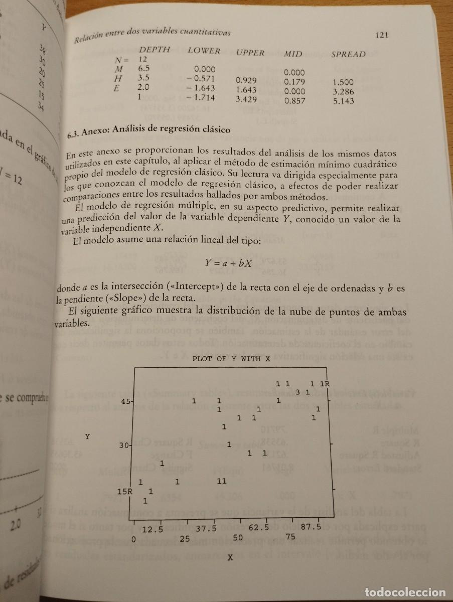 Libros de segunda mano de ciencias: EL AN&Aacute;LISIS EXPLORATORIO DE DATOS (ALFONSO PALMER POL) - Foto 15