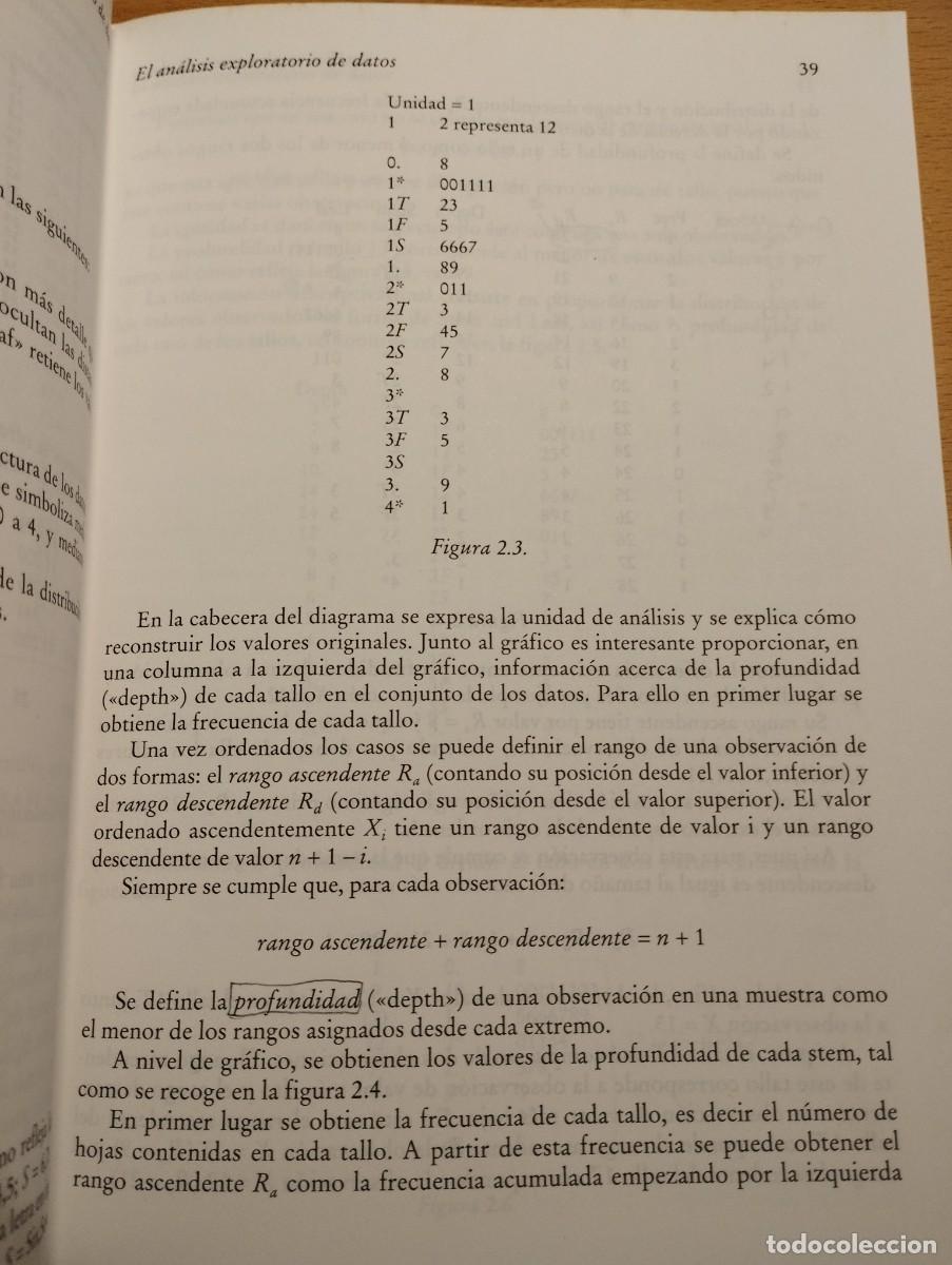 Libros de segunda mano de ciencias: EL AN&Aacute;LISIS EXPLORATORIO DE DATOS (ALFONSO PALMER POL) - Foto 21