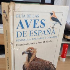 Libros de segunda mano: GUÍA DE LAS AVES DE ESPAÑA PENÍNSULA, BALEARES Y CANARIAS - JUANA / VARELA. Lote 388264834