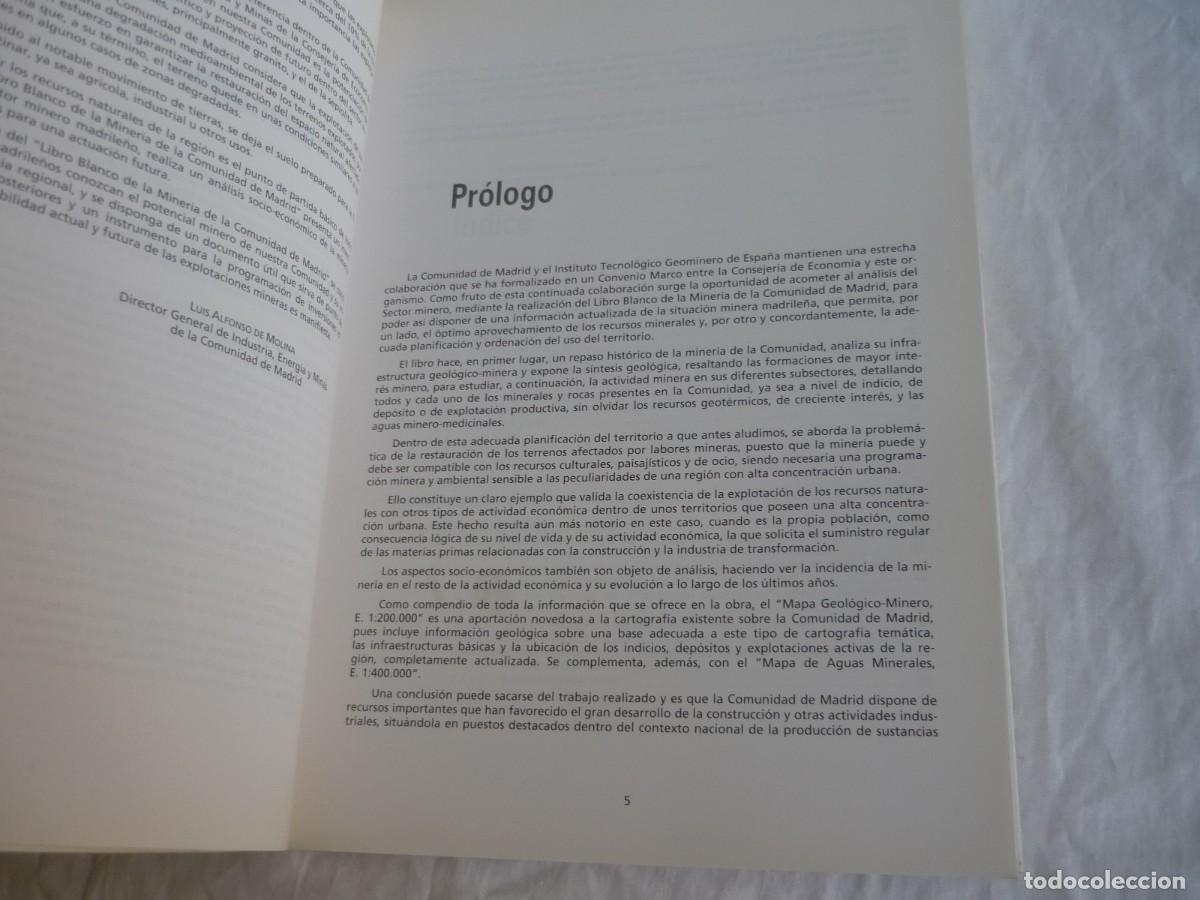 Libros de segunda mano: Libro blanco de la miner&iacute;a de la Comunidad de Madrid, 1995 - Foto 6