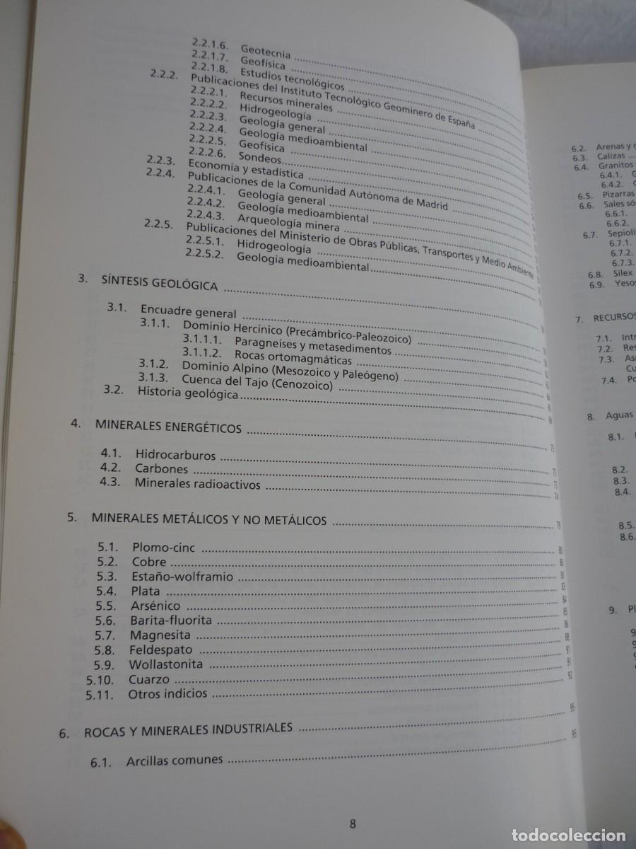 Libros de segunda mano: Libro blanco de la miner&iacute;a de la Comunidad de Madrid, 1995 - Foto 8
