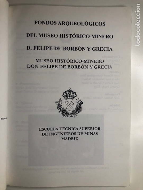 Libros de segunda mano: FONDOS ARQUEOL&Oacute;GICOS DEL MUSEO HIST&Oacute;RICO MINERO. - Foto 3