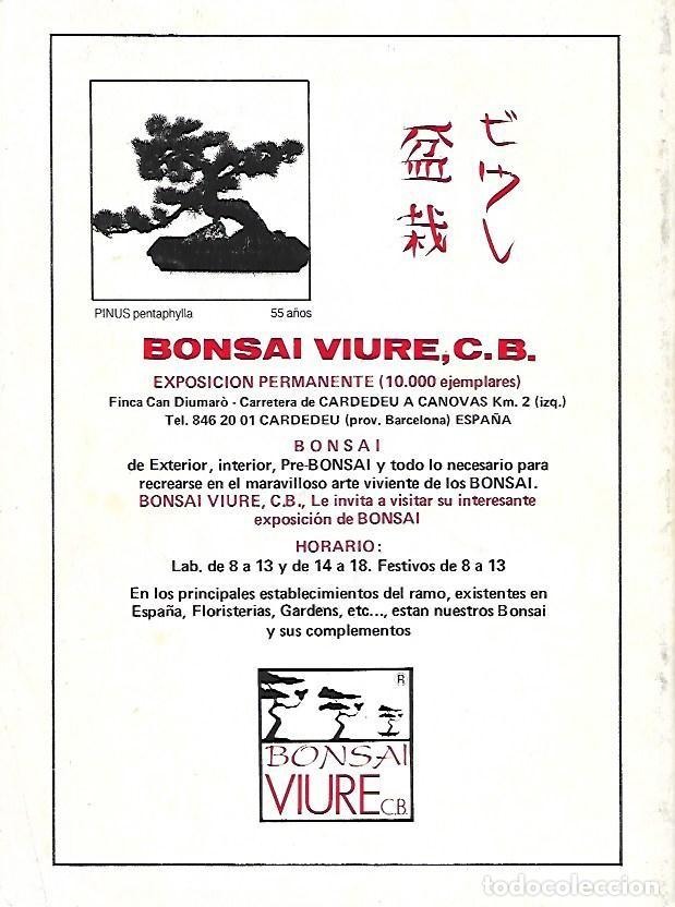Libros de segunda mano: EXPOBONSAI 87 - CAT&Agrave;LEG - MUSEU MAR&Eacute;S- JUNY 1987 - Foto 4