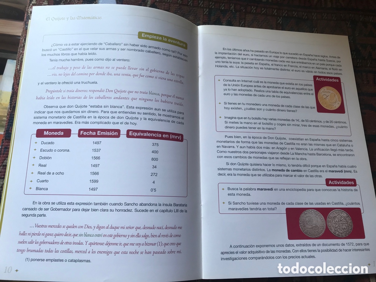 Libros de segunda mano de ciencias: El Quijote y las matem&aacute;ticas. Luis Balbuena. Curioso - Foto 3