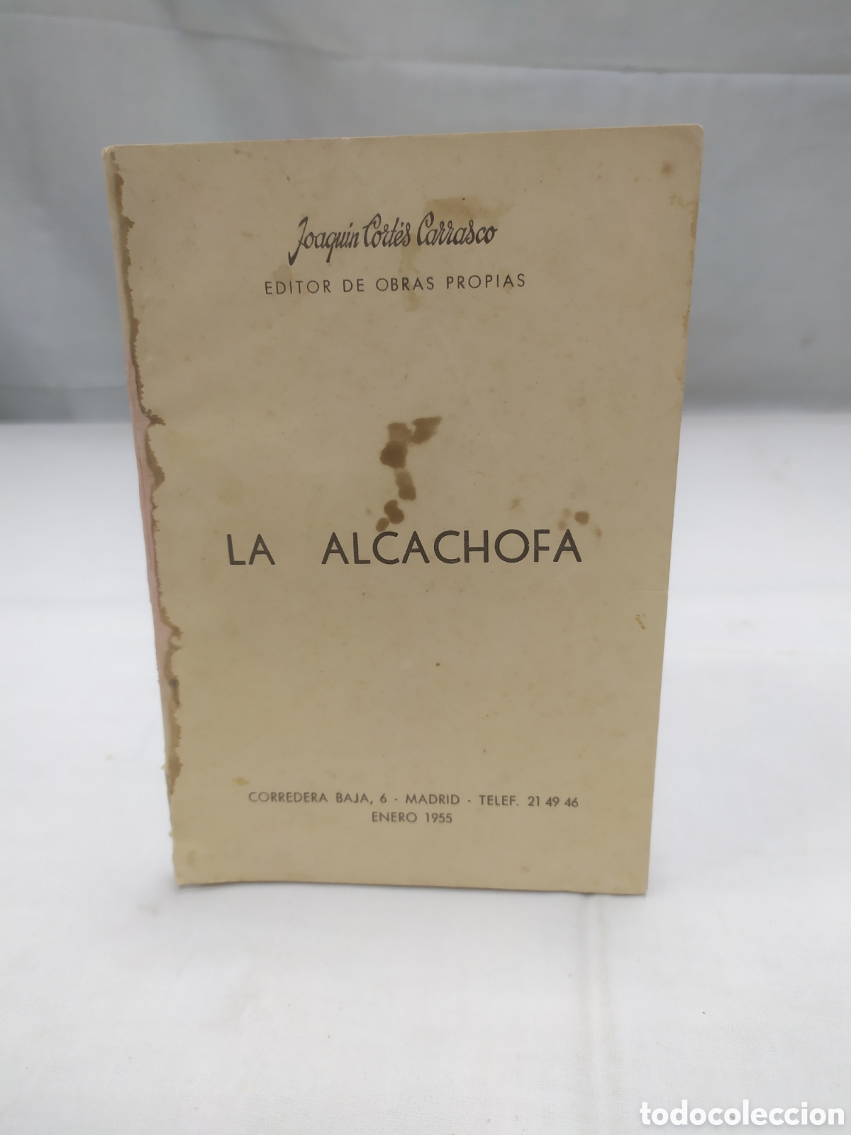 Libros de segunda mano: La alcachofa. Joaqu&iacute;n Cort&eacute;s, 1955 - Foto 1