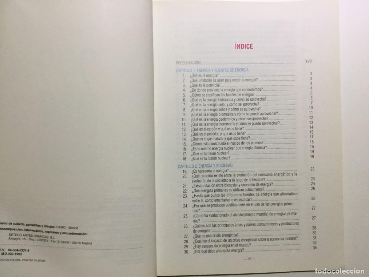 Libros de segunda mano de ciencias: 222 CUESTIONES SOBRE LA ENERGIA - Foto 2