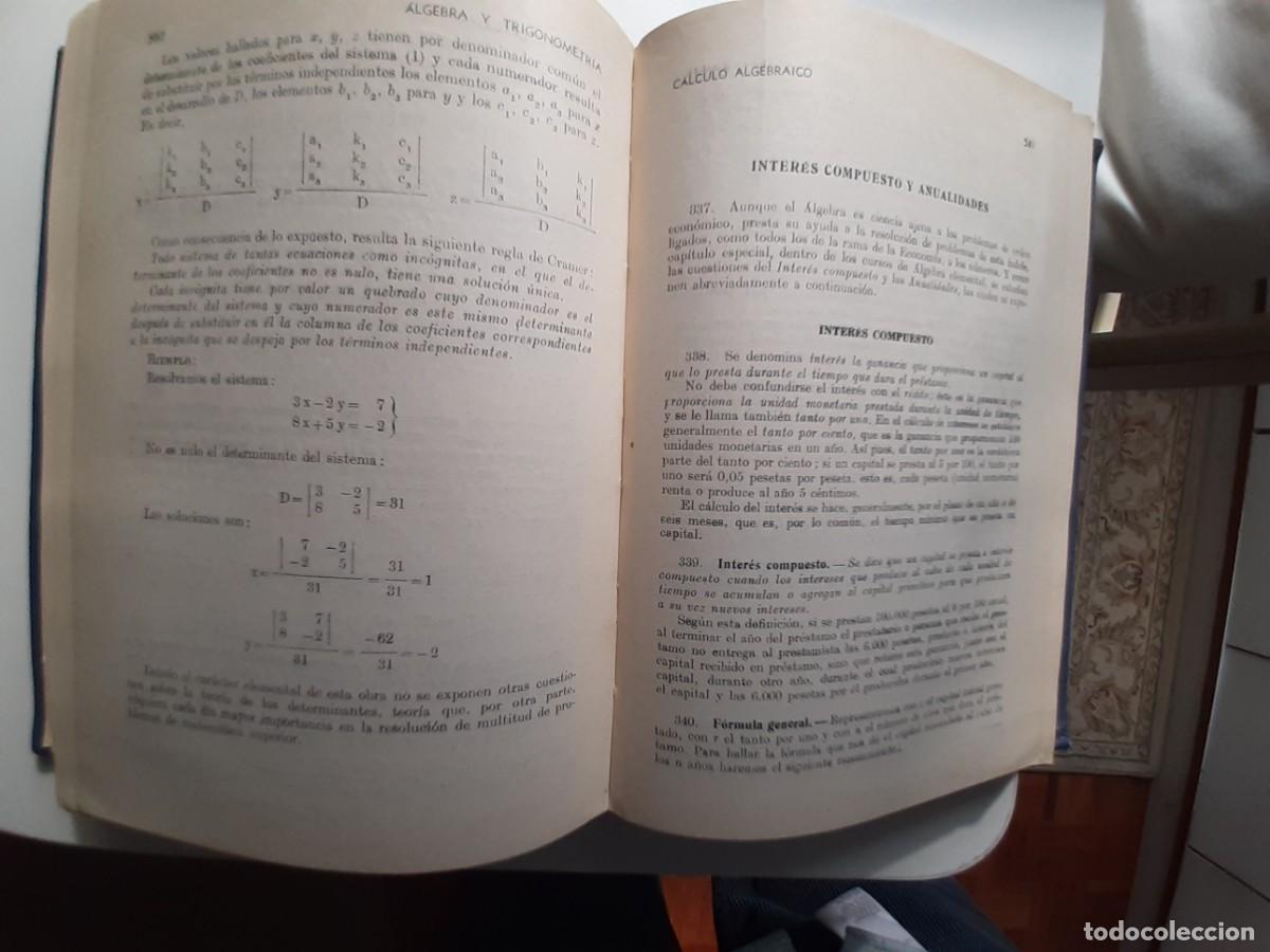 Libros de segunda mano de ciencias: MATEM&Aacute;TICAS. 1950. RAM&Oacute;N SOPENA - Foto 6