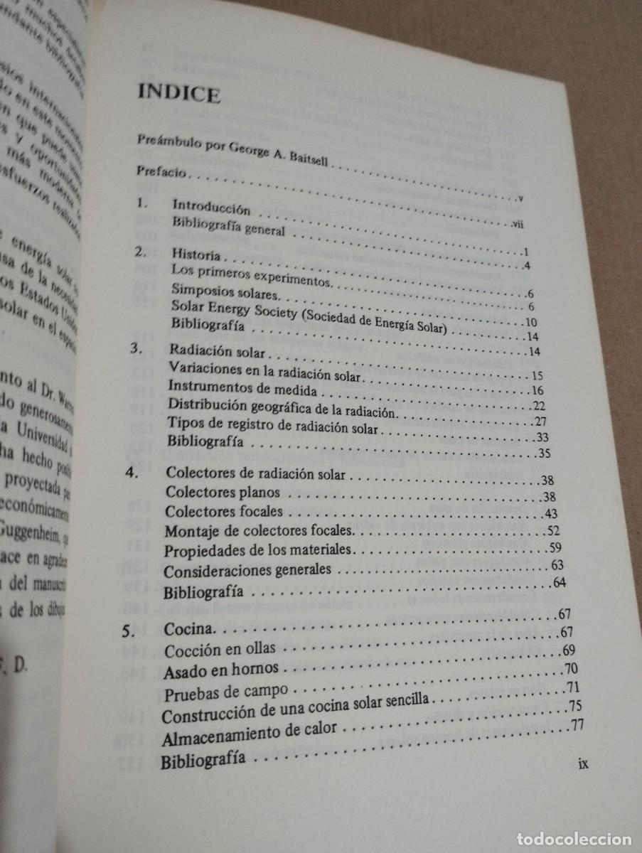 Libros de segunda mano de ciencias: USO DIRECTO DE LA ENERG&Iacute;A SOLAR (FARRINGTON DANIELS) - Foto 3