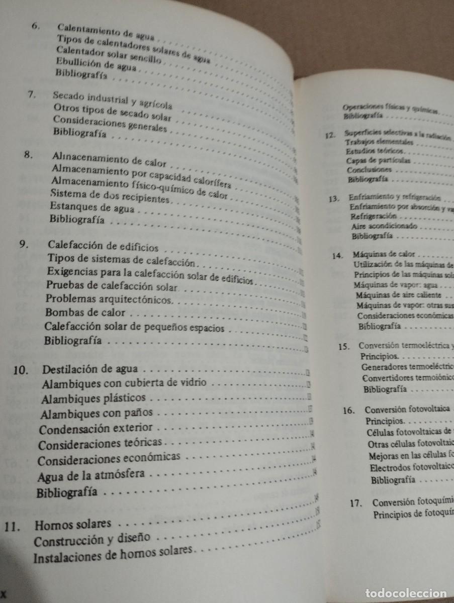 Libros de segunda mano de ciencias: USO DIRECTO DE LA ENERG&Iacute;A SOLAR (FARRINGTON DANIELS) - Foto 4