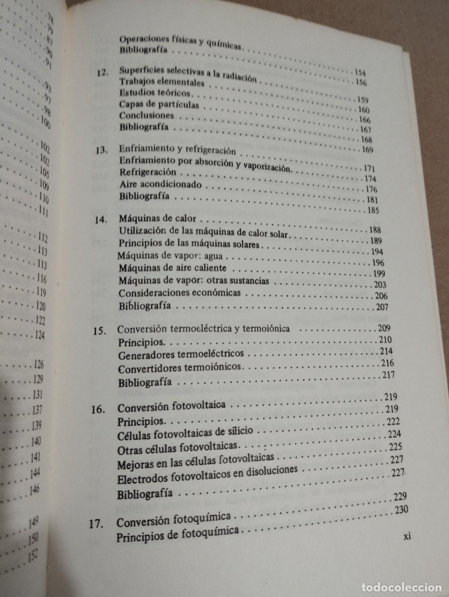 Libros de segunda mano de ciencias: USO DIRECTO DE LA ENERG&Iacute;A SOLAR (FARRINGTON DANIELS) - Foto 5
