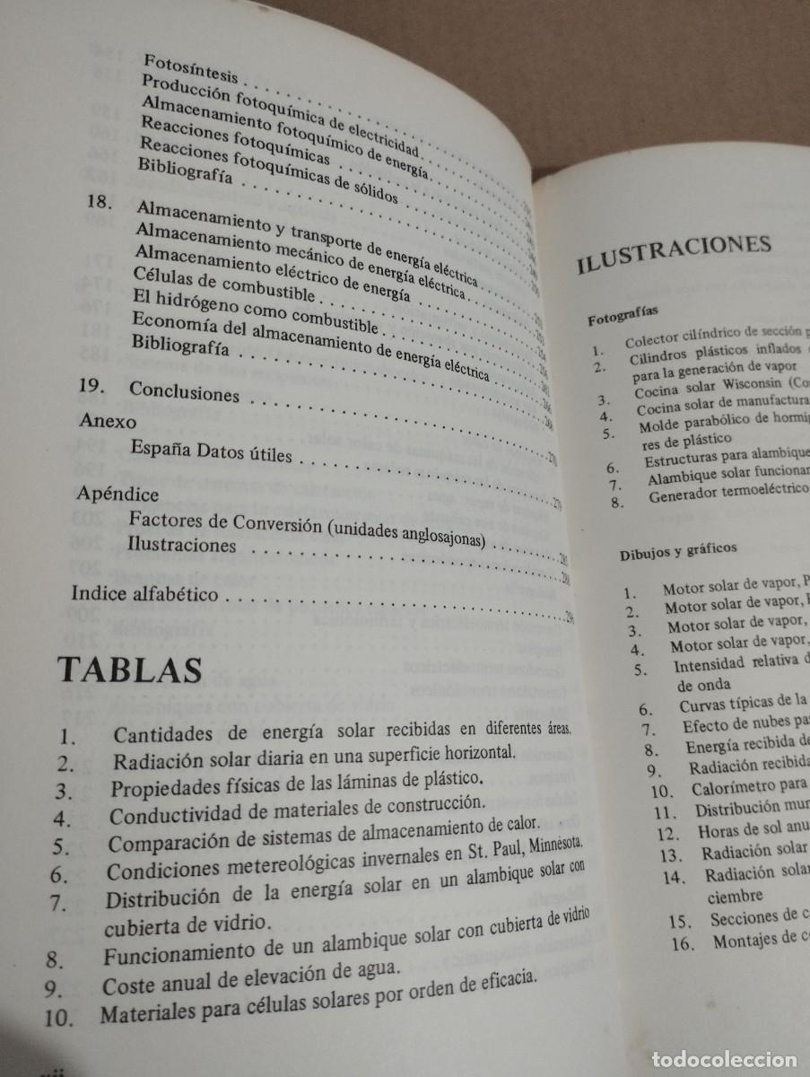 Libros de segunda mano de ciencias: USO DIRECTO DE LA ENERG&Iacute;A SOLAR (FARRINGTON DANIELS) - Foto 6