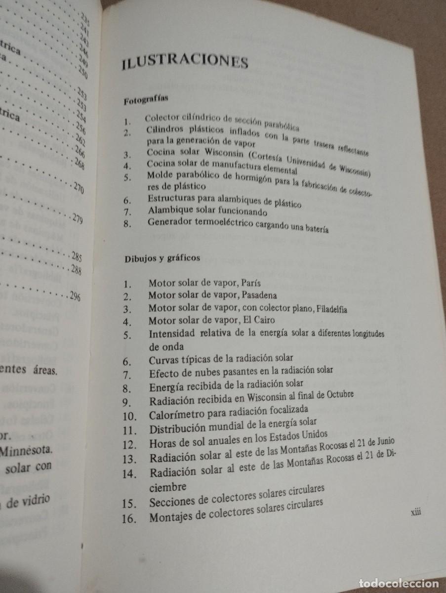 Libros de segunda mano de ciencias: USO DIRECTO DE LA ENERG&Iacute;A SOLAR (FARRINGTON DANIELS) - Foto 7