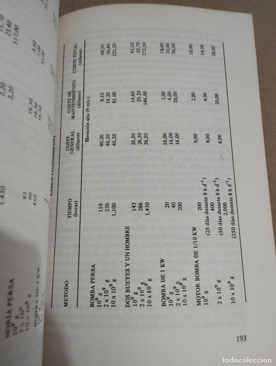 Libros de segunda mano de ciencias: USO DIRECTO DE LA ENERG&Iacute;A SOLAR (FARRINGTON DANIELS) - Foto 9