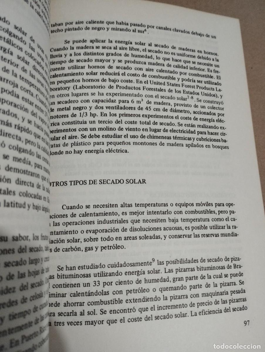 Libros de segunda mano de ciencias: USO DIRECTO DE LA ENERG&Iacute;A SOLAR (FARRINGTON DANIELS) - Foto 12