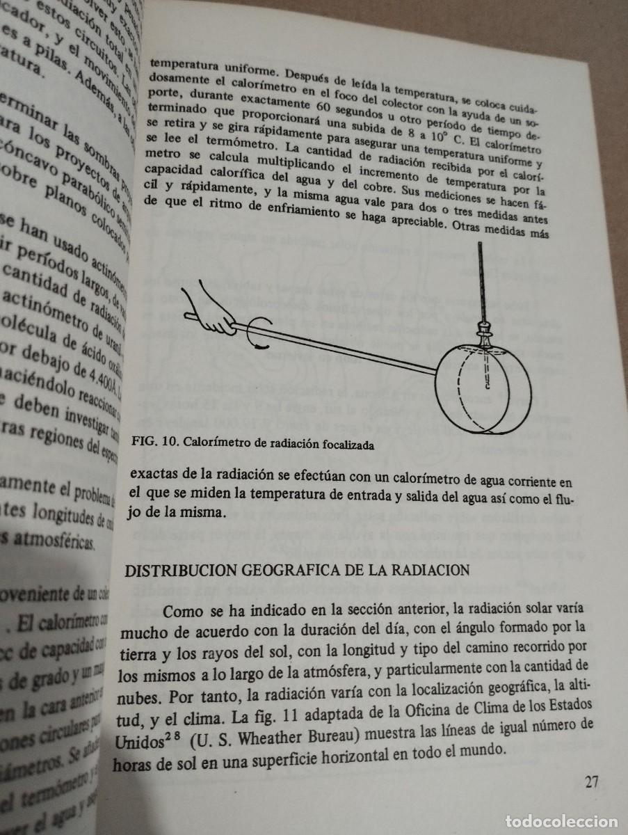 Libros de segunda mano de ciencias: USO DIRECTO DE LA ENERG&Iacute;A SOLAR (FARRINGTON DANIELS) - Foto 16