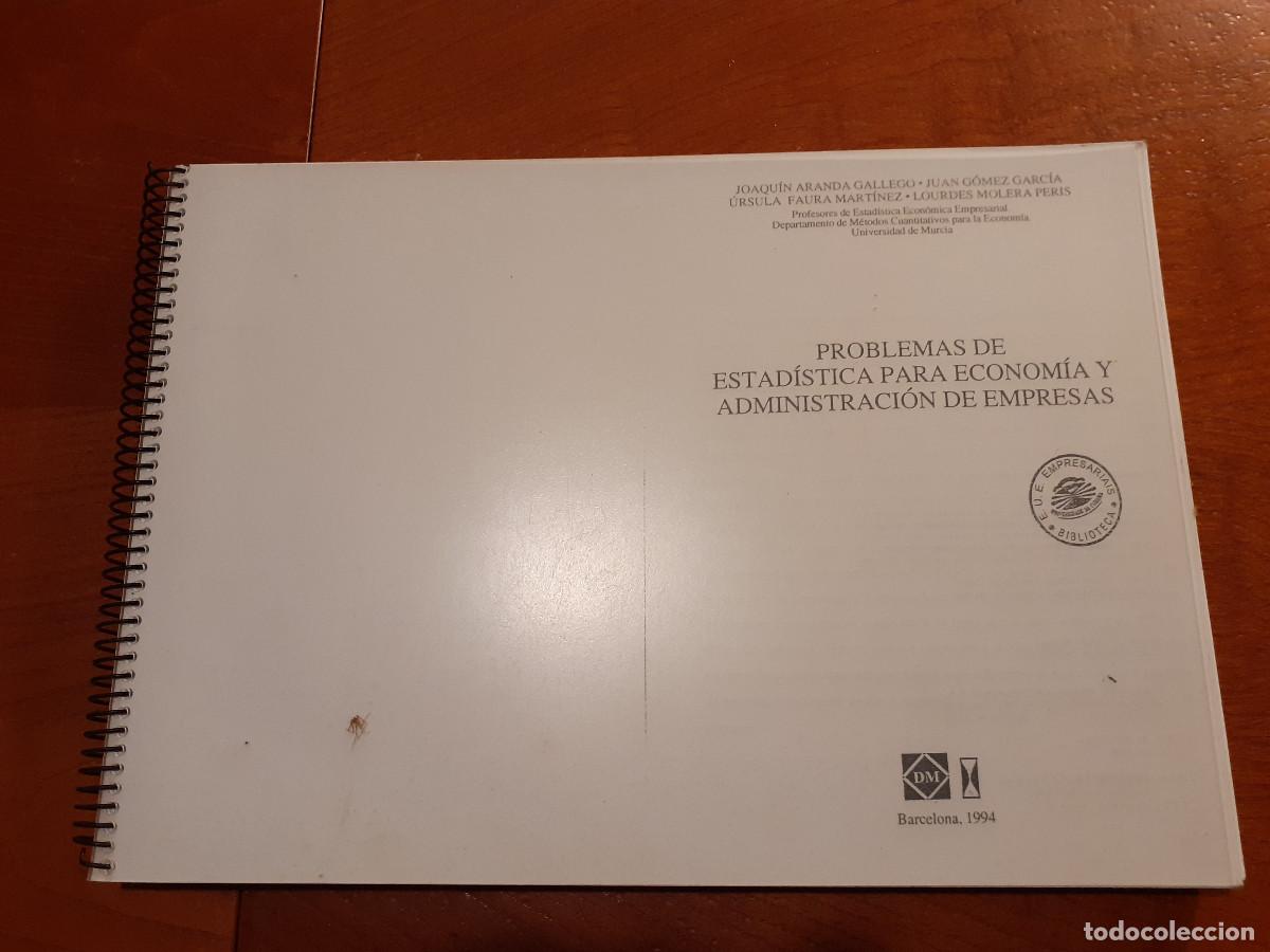Second hand books of Sciences: PROBLEMAS DE ESTADISTICA PARA ECONOMIA Y ADMINISTRACION DE EMPRESAS - Fotocopiado - estudio