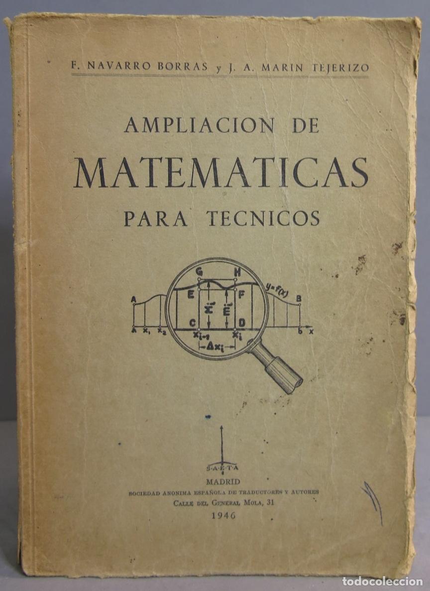 Libros de segunda mano de ciencias: AMPLIACION DE MATEMATICAS PARA TECNICOS - Foto 1