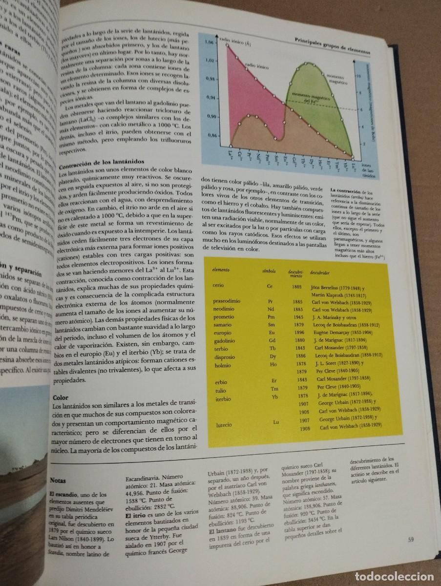 Libros de segunda mano de ciencias: QU&Iacute;MICA. ELEMENTOS, MOL&Eacute;CULAS, VIDA (C&Iacute;RCULO DE LECTORES) - Foto 9