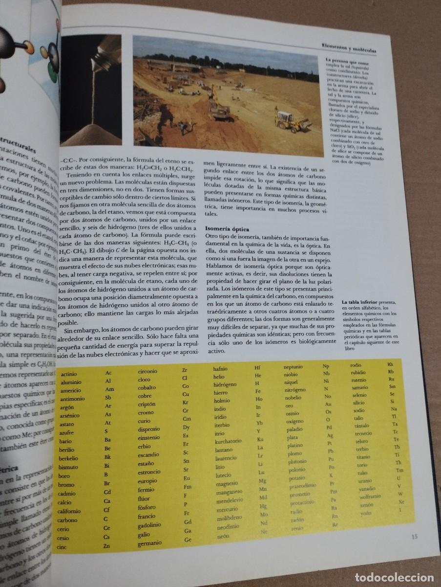 Libros de segunda mano de ciencias: QU&Iacute;MICA. ELEMENTOS, MOL&Eacute;CULAS, VIDA (C&Iacute;RCULO DE LECTORES) - Foto 14