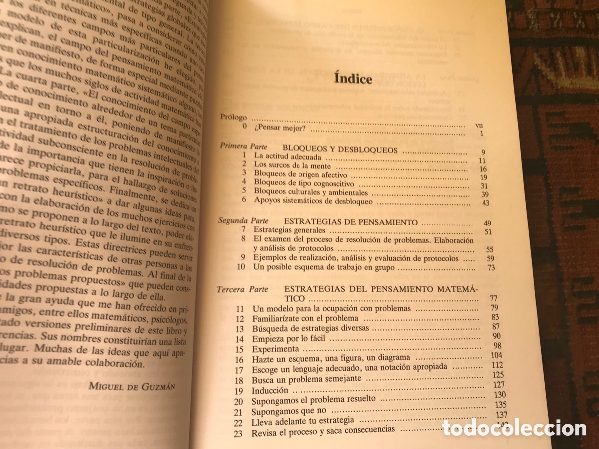 Libros de segunda mano de ciencias: Para pensar mejor. Miguel de Guzm&aacute;n. - Foto 4