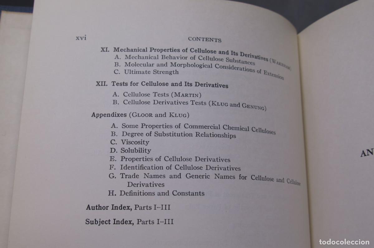 Libros de segunda mano: Cellulose and Cellulose Derivatives. Ott. Spurlin. 3 TOMOS - Foto 5