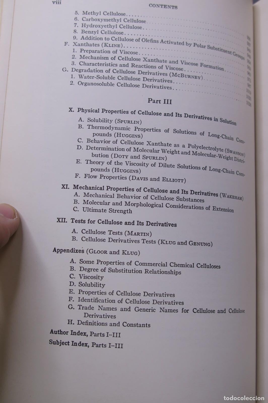 Libros de segunda mano: Cellulose and Cellulose Derivatives. Ott. Spurlin. 3 TOMOS - Foto 9