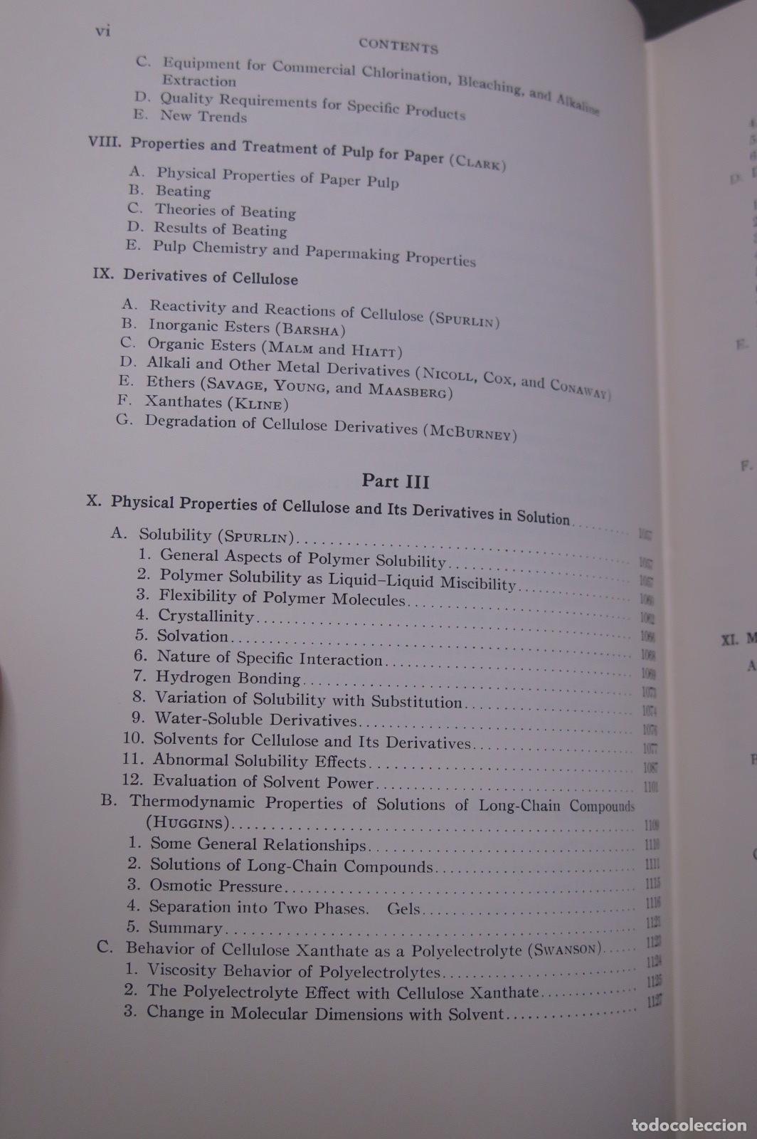 Libros de segunda mano: Cellulose and Cellulose Derivatives. Ott. Spurlin. 3 TOMOS - Foto 11