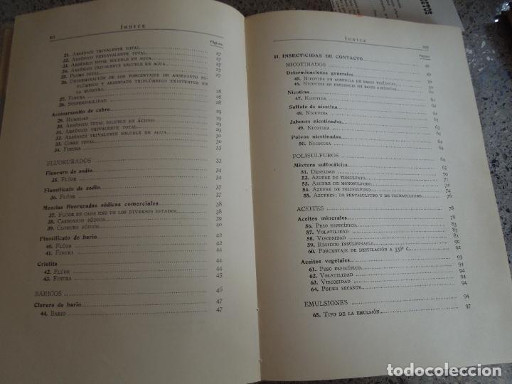 Libros de segunda mano: ANALISIS DE INSECTICIDAS - PEDRO HERCE - MADRID 1945 - Foto 4