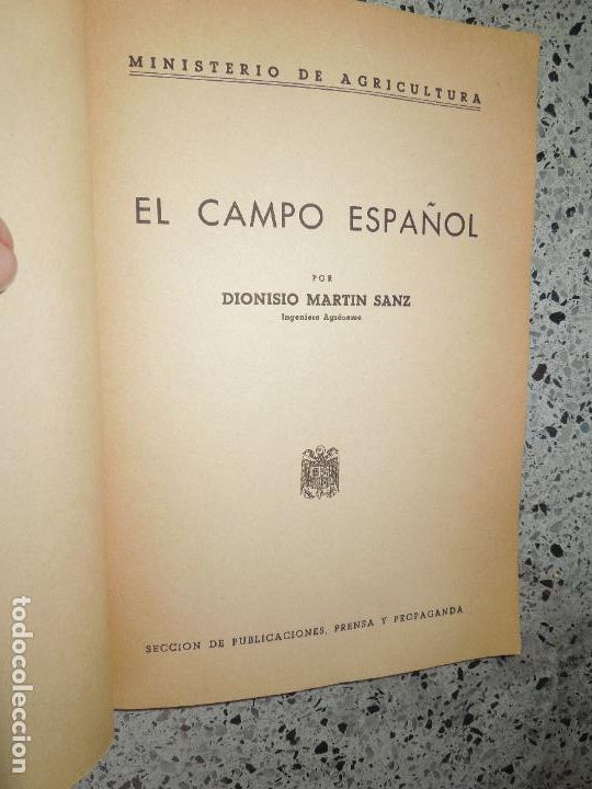 Libros de segunda mano: EL CAMPO ESPA&Ntilde;OL - DIONISIO MARTIN SANZ - Foto 3
