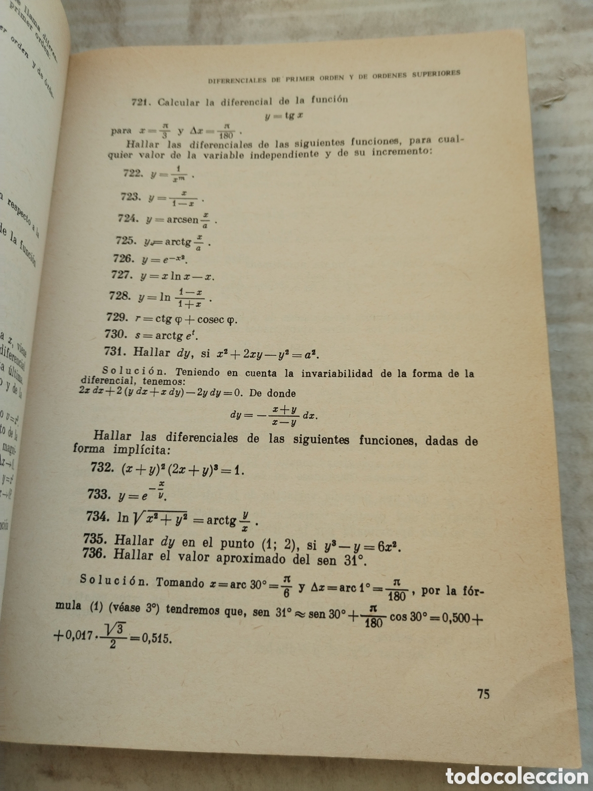 Libros de segunda mano de ciencias: PROBLEMAS Y EJERCICIOS DE AN&Aacute;LISIS MATEMATICO/B. DEMIDOVICH - Foto 4