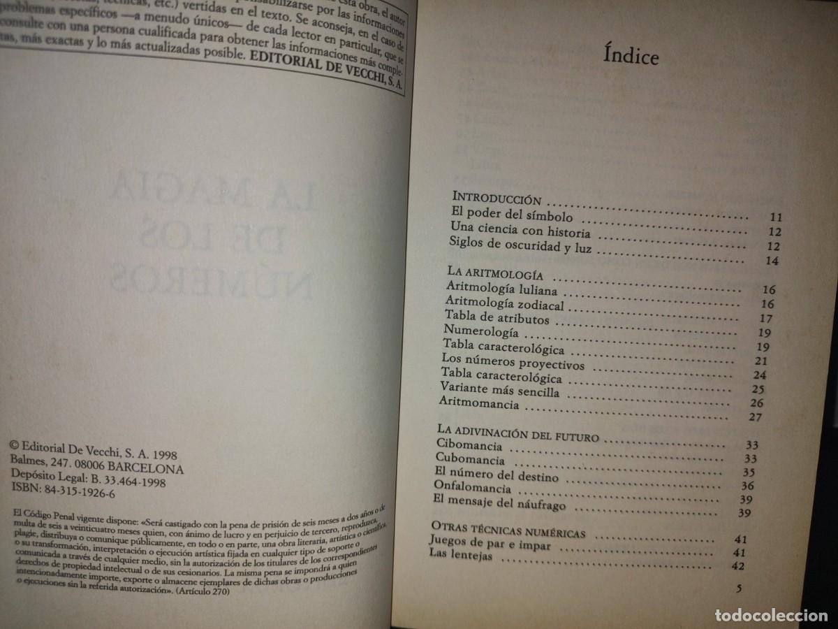 Libros de segunda mano de ciencias: 66- LA MAGIA DE LOS N&Uacute;MEROS - CARMEN DEL BOSQUE - 1998 - Foto 4