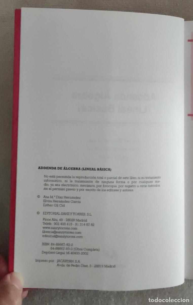 Libros de segunda mano de ciencias: &Aacute;LGEBRA. - Foto 11