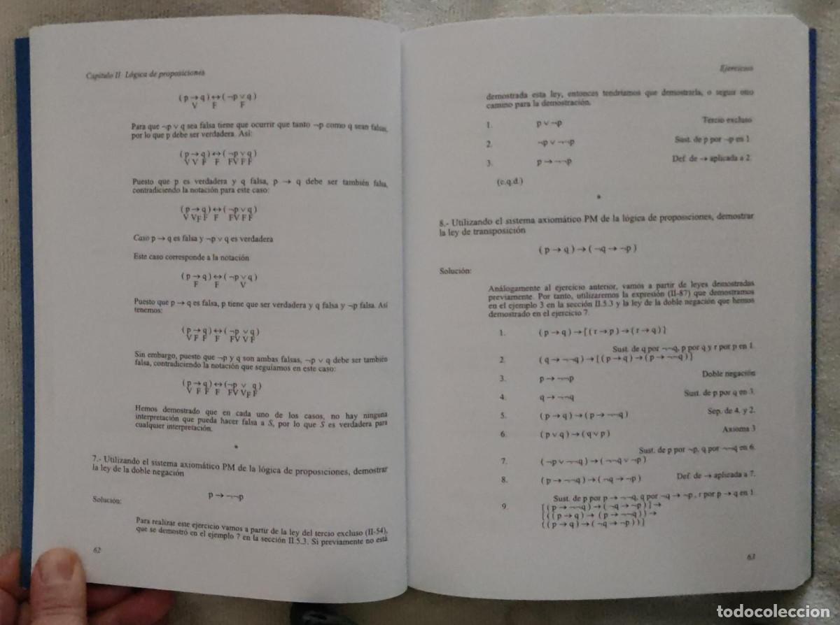 Libros de segunda mano de ciencias: FUNDAMENTOS DE L&Oacute;GICA MATEM&Aacute;TICA. - Foto 5