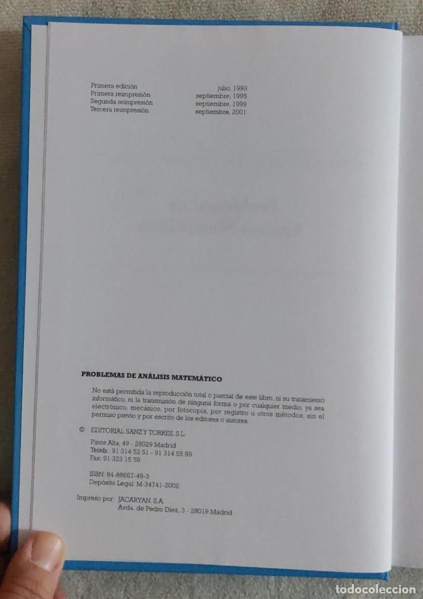 Libros de segunda mano de ciencias: Elementos de An&aacute;lisis Matem&aacute;tico. - Foto 4