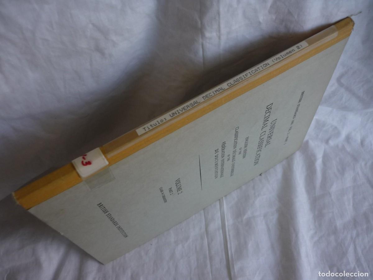 Libros de segunda mano de ciencias: Universal decimal classification, english edition, chemistry - Foto 3