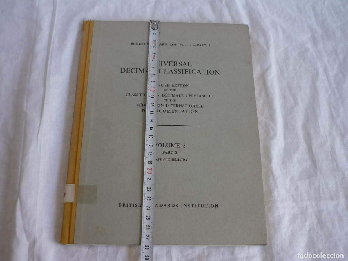 Libros de segunda mano de ciencias: Universal decimal classification, english edition, chemistry - Foto 4