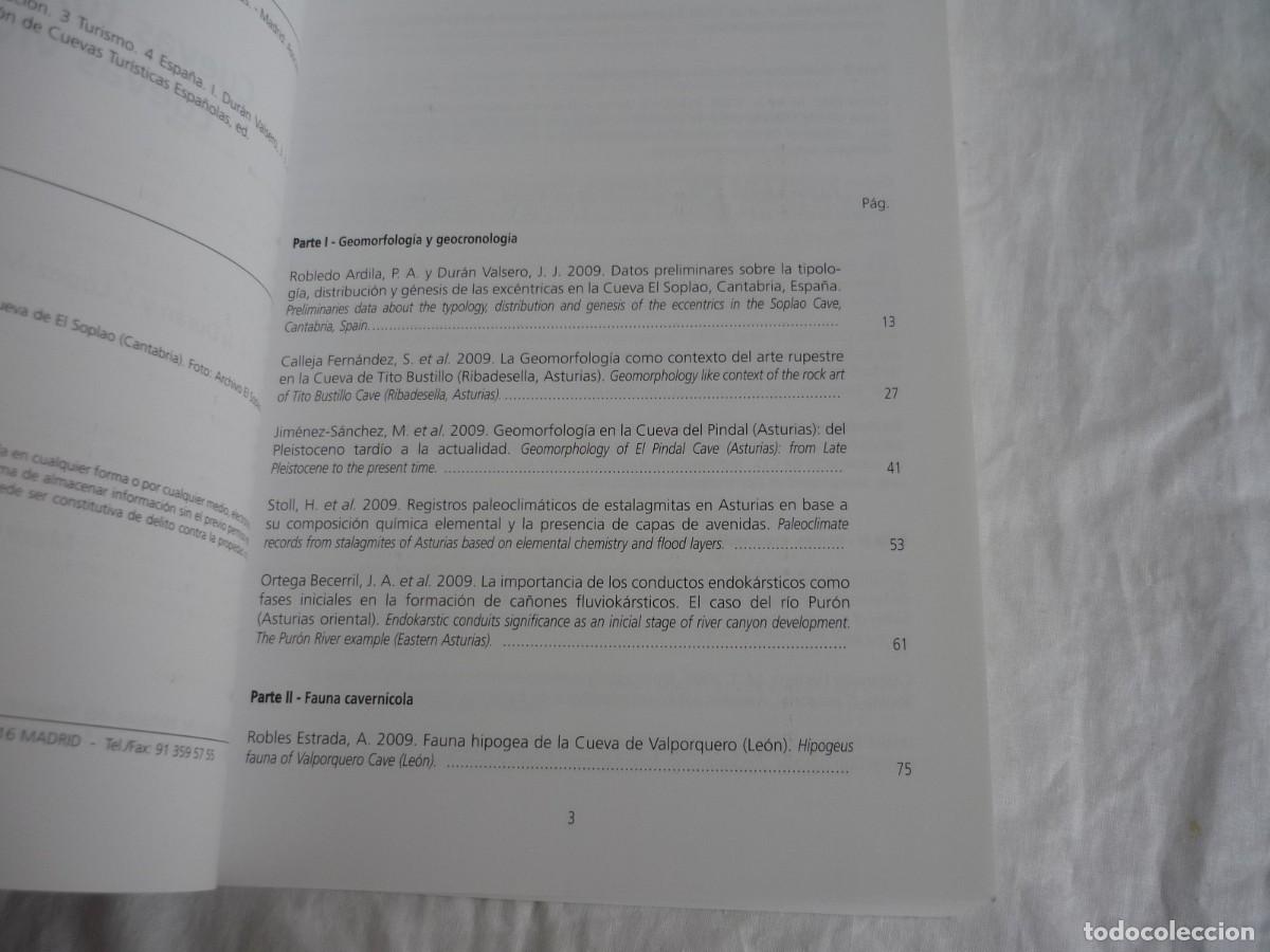 Libros de segunda mano: Cuevas tur&iacute;sticas, cuevas vivas, 2009 - Foto 6