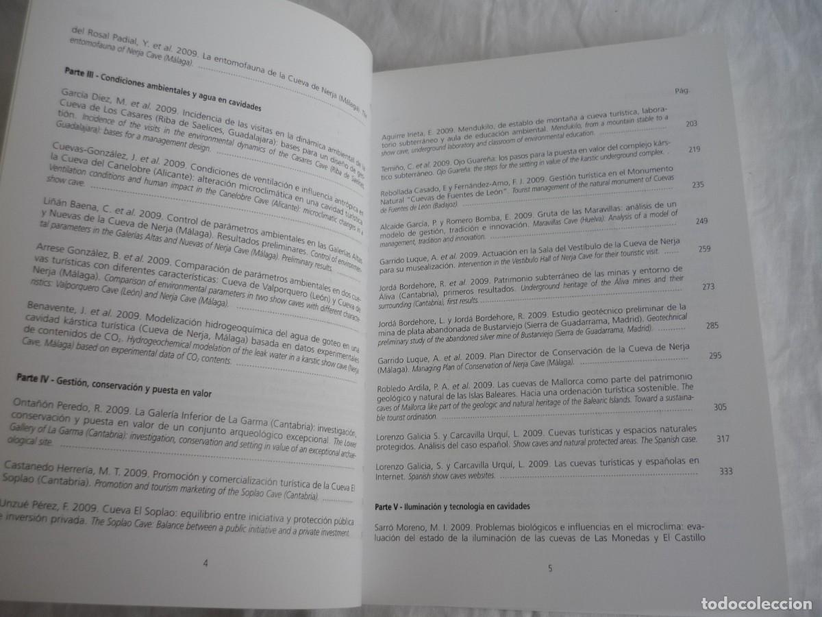 Libros de segunda mano: Cuevas tur&iacute;sticas, cuevas vivas, 2009 - Foto 7