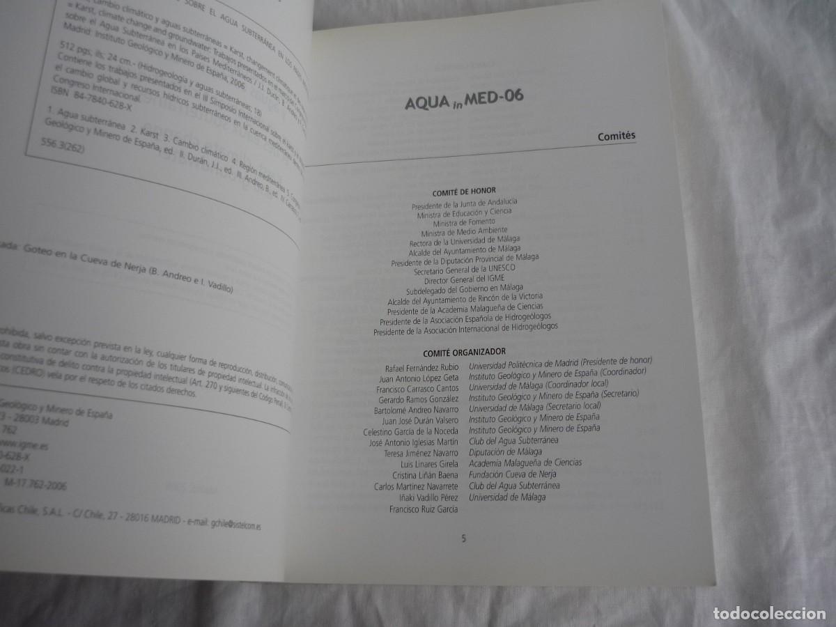 Libros de segunda mano: Karst, cambio clim&aacute;tico y aguas subterr&aacute;neas 2006 - Foto 5