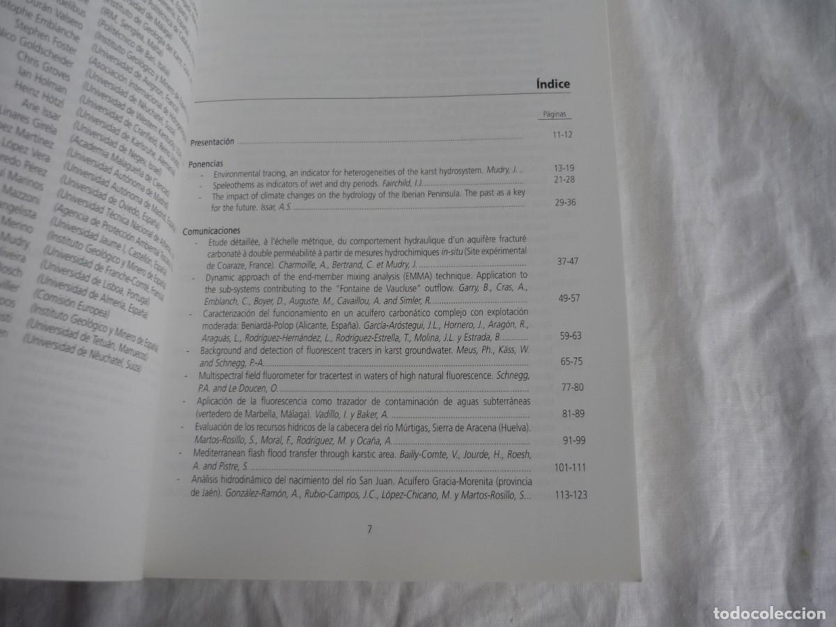 Libros de segunda mano: Karst, cambio clim&aacute;tico y aguas subterr&aacute;neas 2006 - Foto 6
