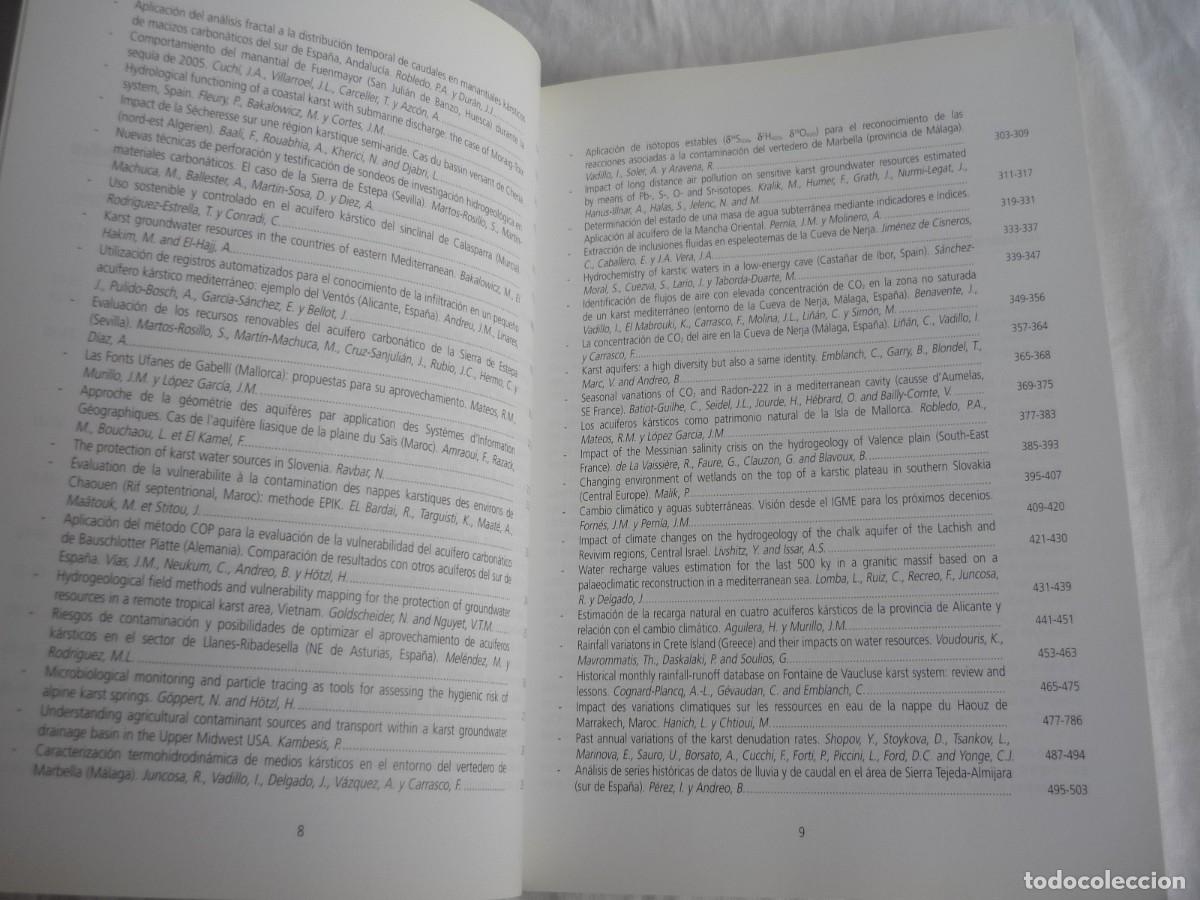 Libros de segunda mano: Karst, cambio clim&aacute;tico y aguas subterr&aacute;neas 2006 - Foto 7
